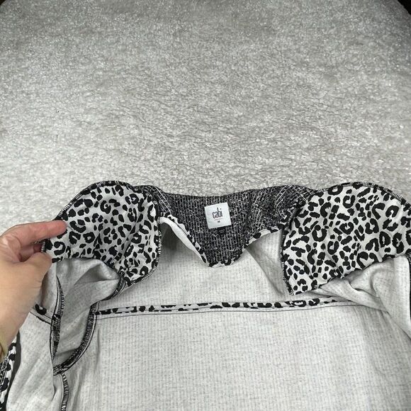 Cabi The Times Jacket 3/4 Sleeve Tweed Black White - Picture 6 of 13